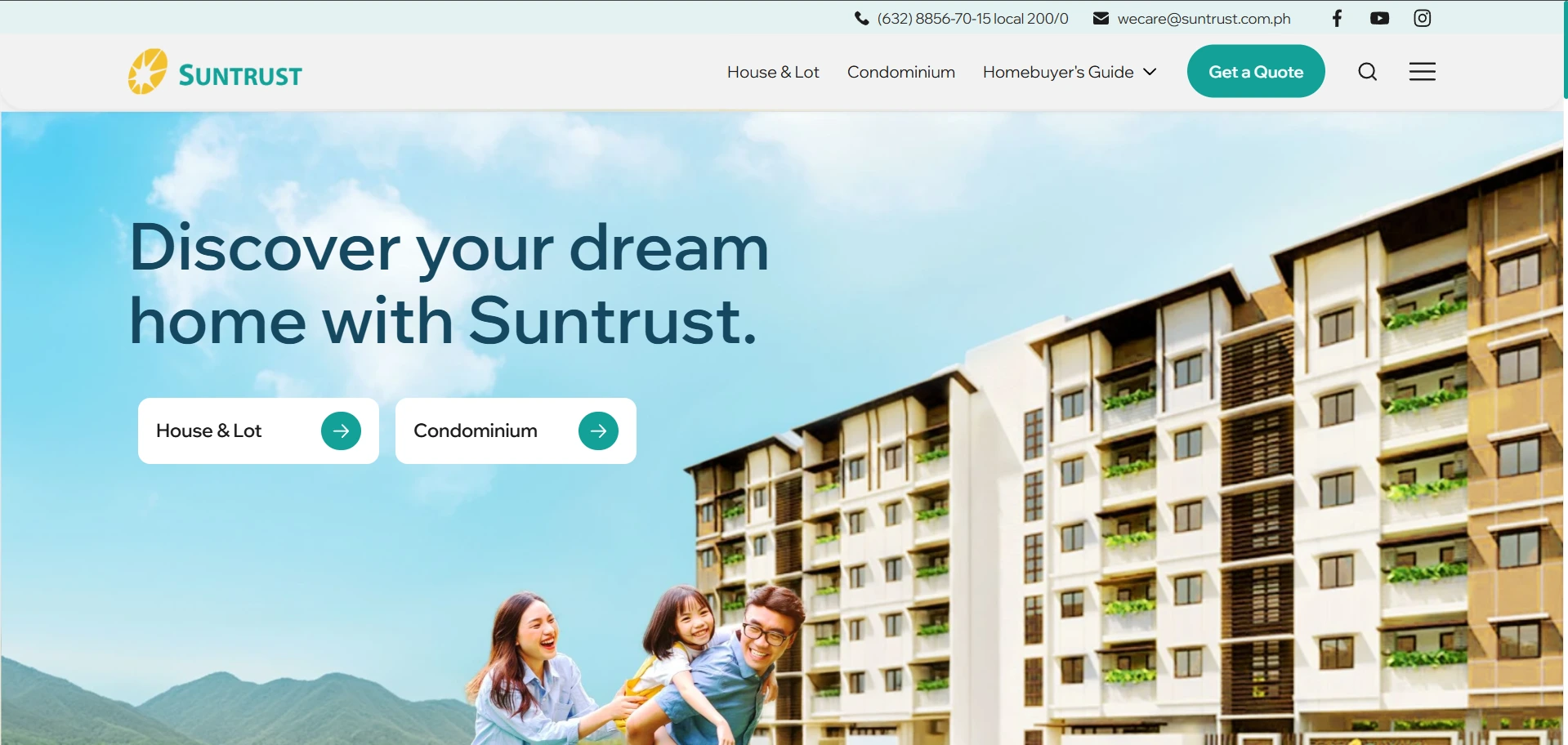 Suntrust Website Screenshot